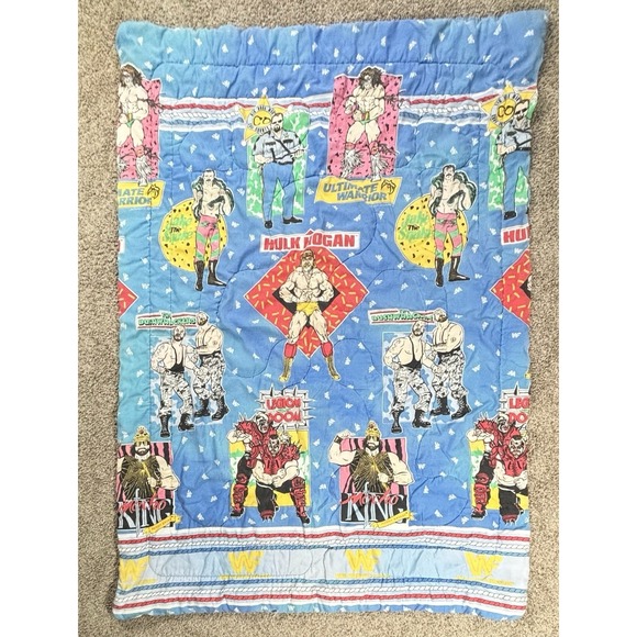 Titan Sports, Inc. Other - Vtg 1991 WWF Wrestling Legends Duvet Cover Hulk Hogan Jake‎ The Snake Macho King